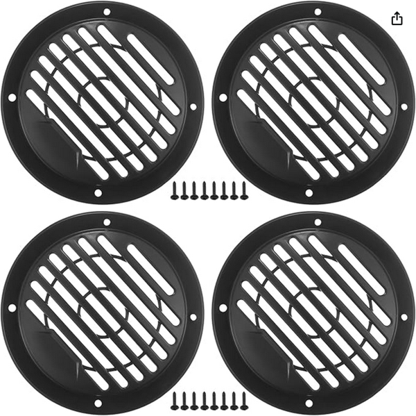 SpeakerGrillCover3inchBlackLinesAcropix