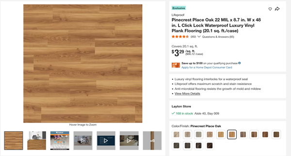 VinylPinecrestOak22MIL8.7x48inches