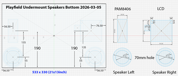 PlayfieldUndermountSpeakersBottomCAD_Measurements